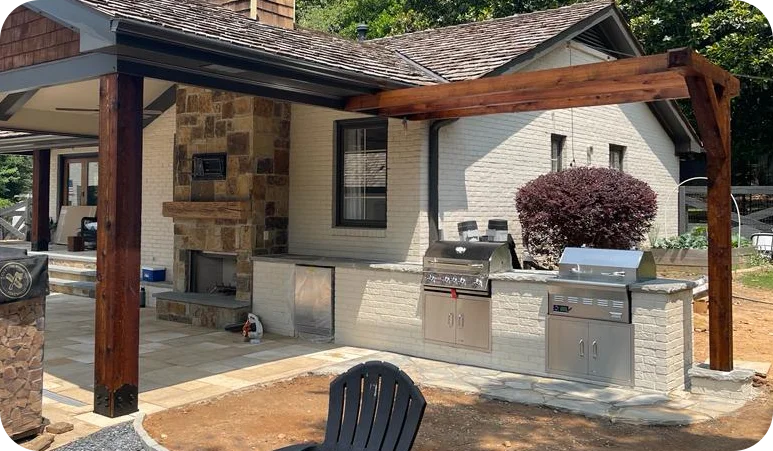 outdoor kitchen