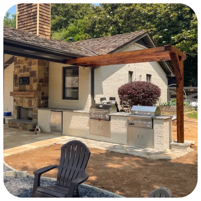 custom outdoor kitchen
